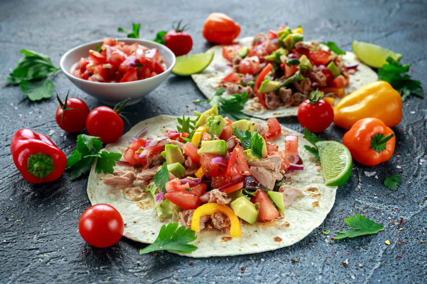 Tortilla au thon et petits lÃ©gumes